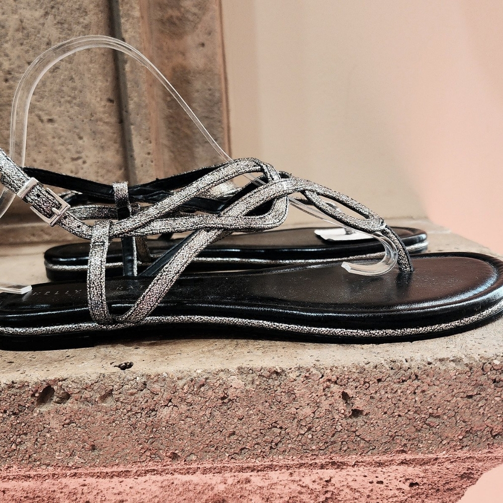 NWOB Kelly and Katie Peggie Slingback Metallic Sandals Size 9.5 - Picture 6 of 12